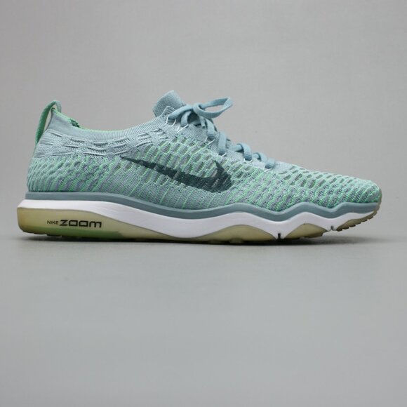 Nike Ladies 10 Fearless Flyknit Mica Blue Air Zoom Run Shoes Sneakers 850426-401 - Picture 4 of 12